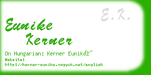 eunike kerner business card